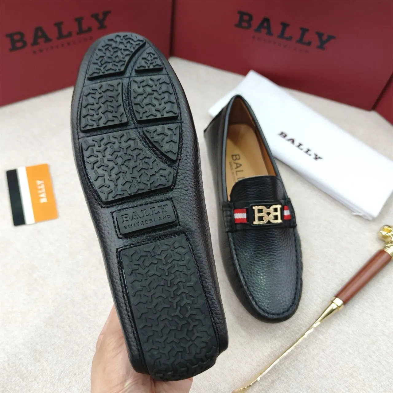 Premium Texture Leather Driver  Loafers