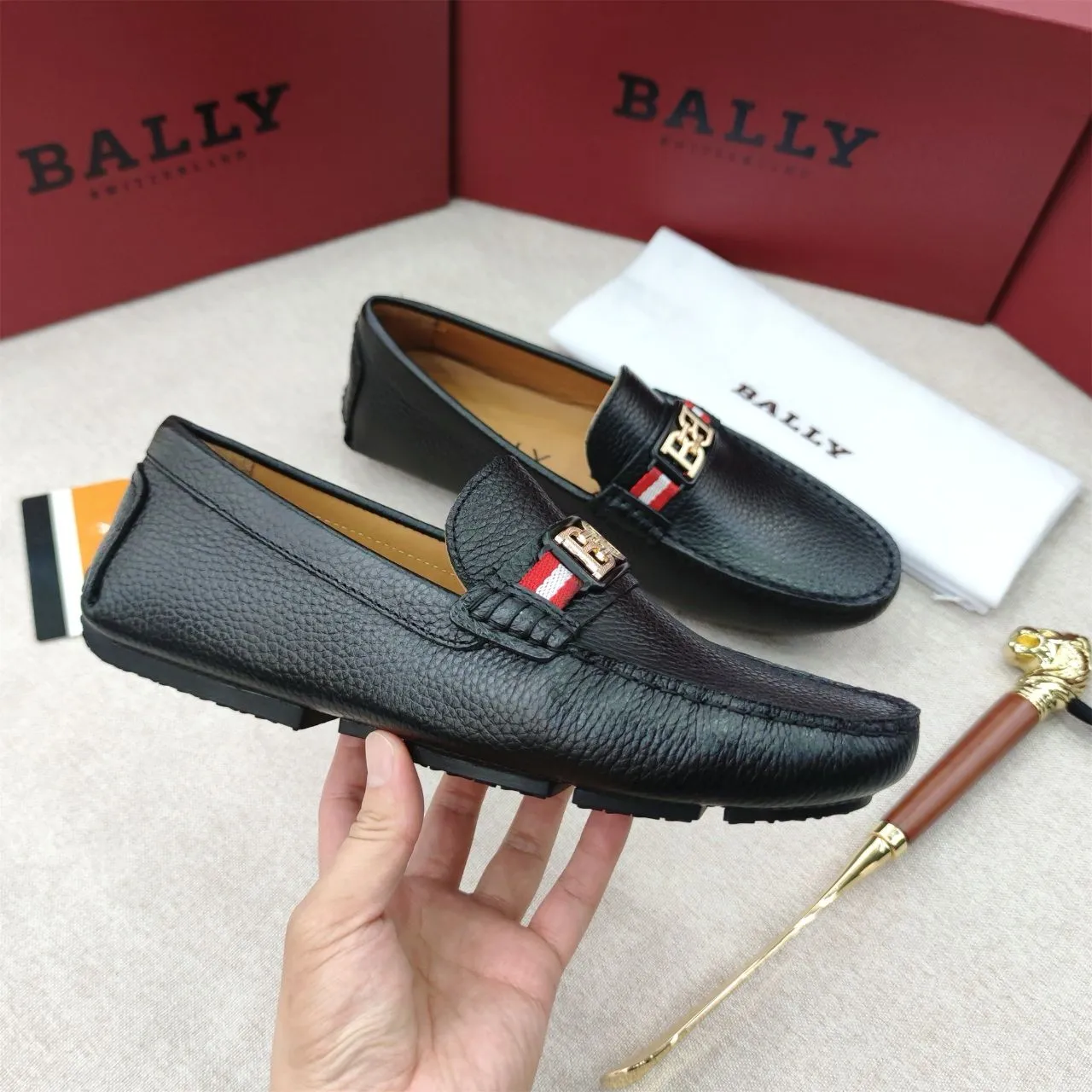 Premium Texture Leather Driver  Loafers