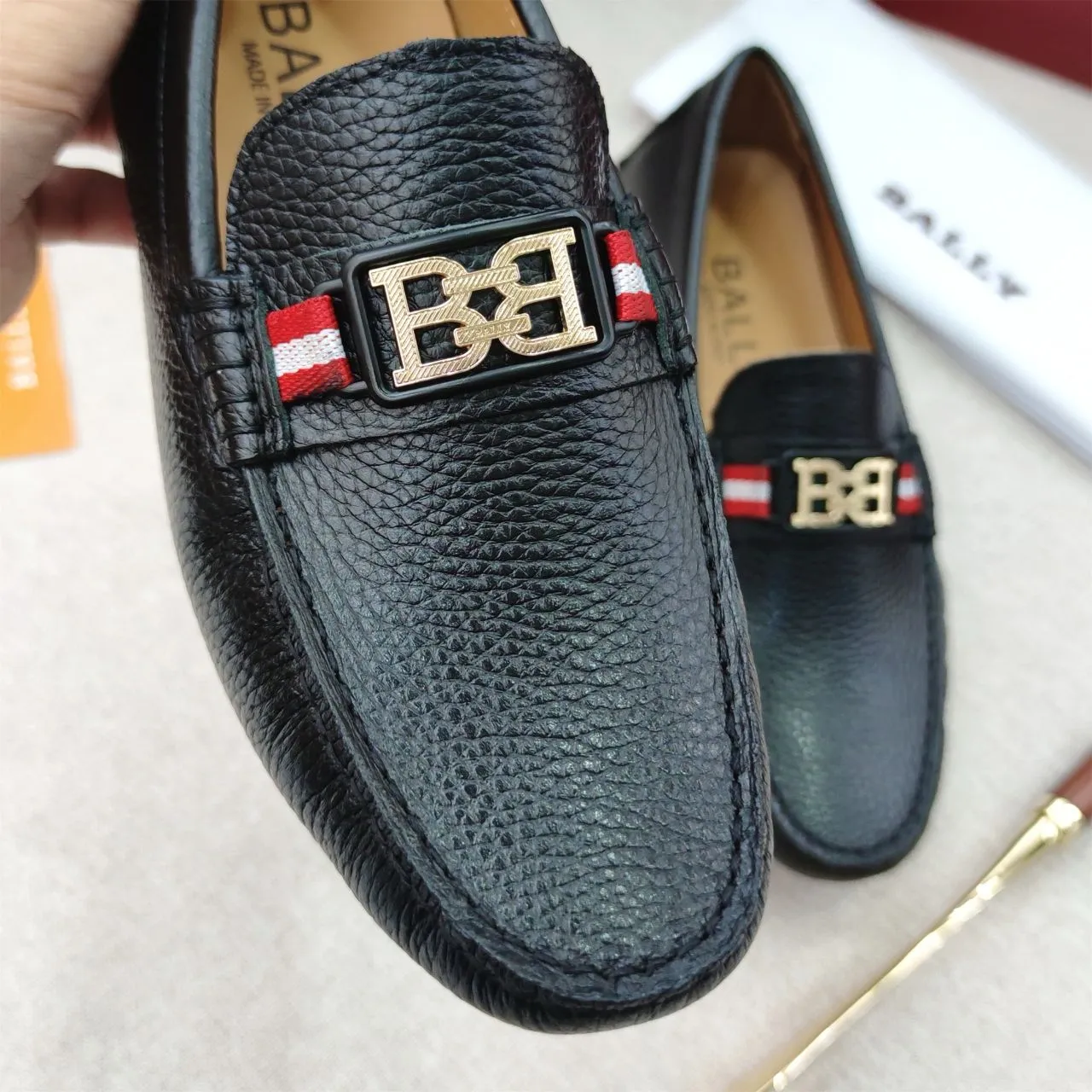 Premium Texture Leather Driver  Loafers