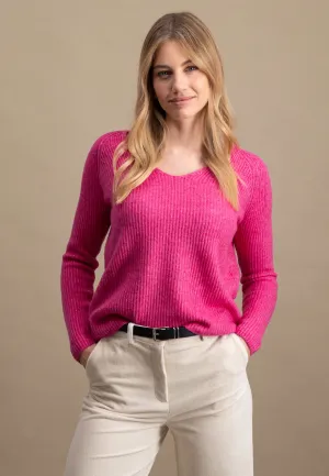 Pullover aus Wollmix mit V-Ausschnitt