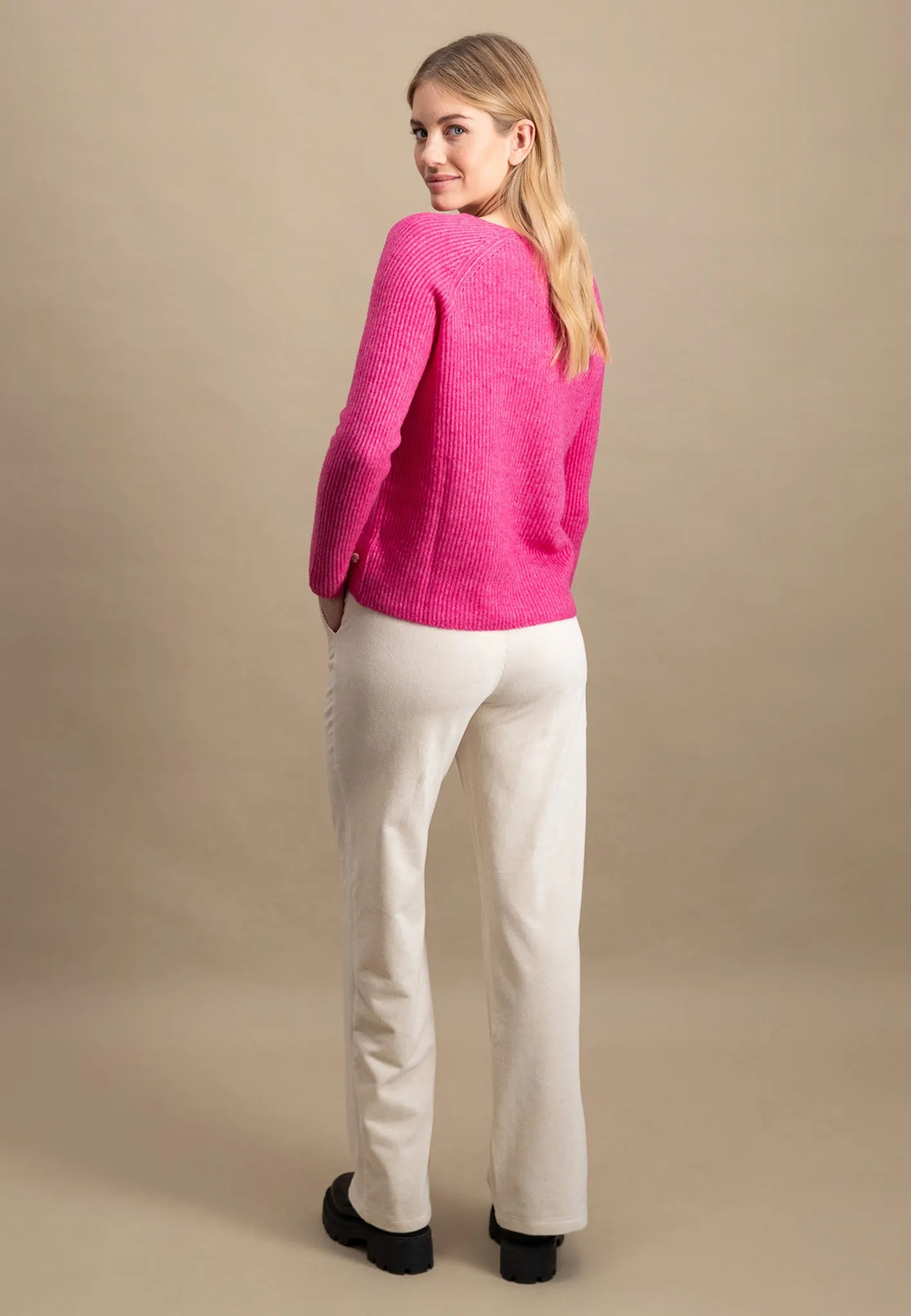 Pullover aus Wollmix mit V-Ausschnitt