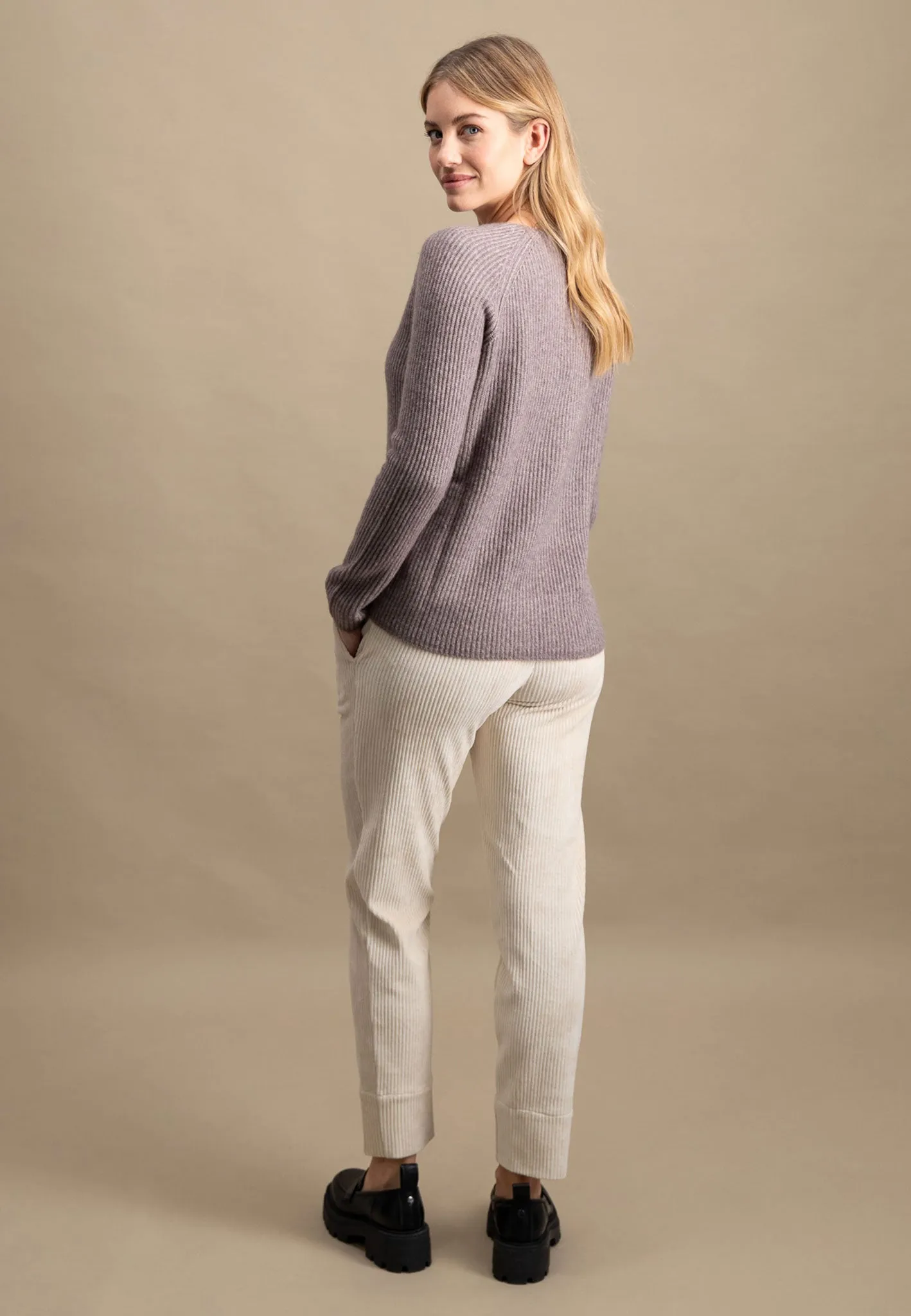Pullover aus Wollmix mit V-Ausschnitt