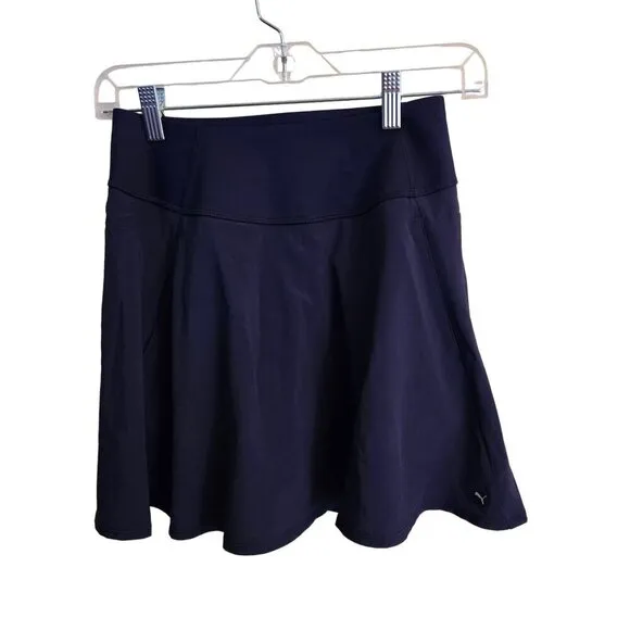 Puma NWT Pwrshape Golf Solid Woven Skort Navy UPF50 Retail $65 Size XS