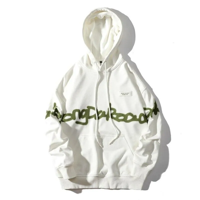 "KEEP-ON" Sweatshirt Noir Hoodie à capuche - URB1™