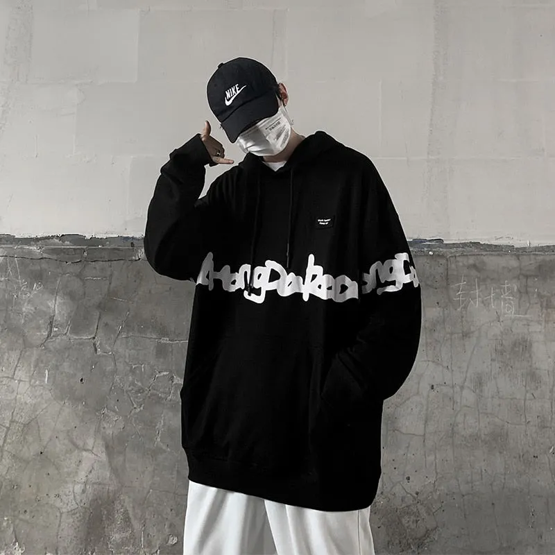 "KEEP-ON" Sweatshirt Noir Hoodie à capuche - URB1™