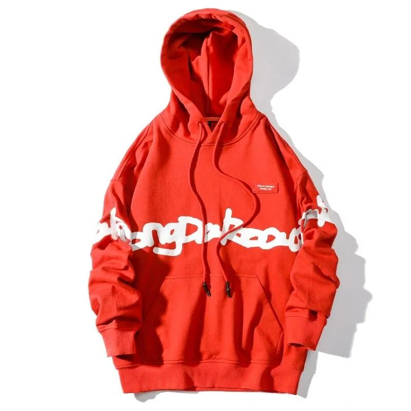 "KEEP-ON" Sweatshirt Noir Hoodie à capuche - URB1™