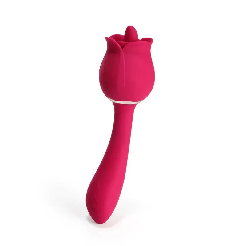 Rhea - the Rose Licking Tongue Vibrator and G Spot Massager