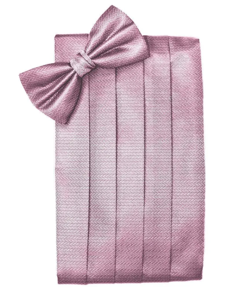 Rose Herringbone Kids Cummerbund