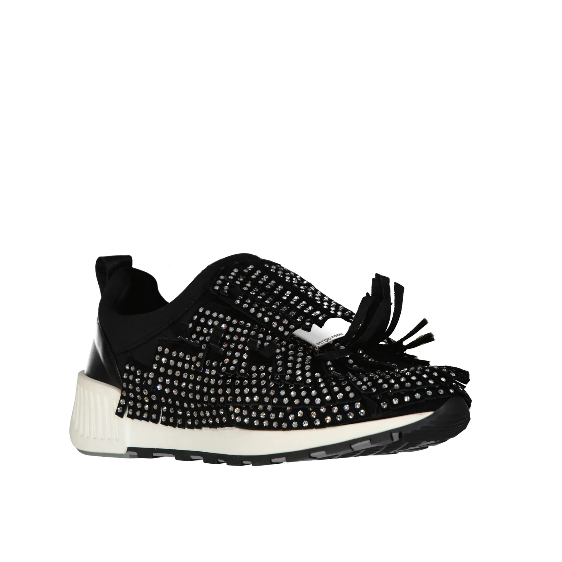 SERGIO ROSSI SR1 Running Crystals Mini Sneakers
