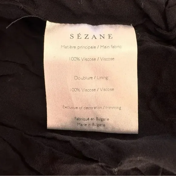 Sezane Paris Floral Mini Skirt Red Blue Ruffle Viscose Lined Size 36 Small/4