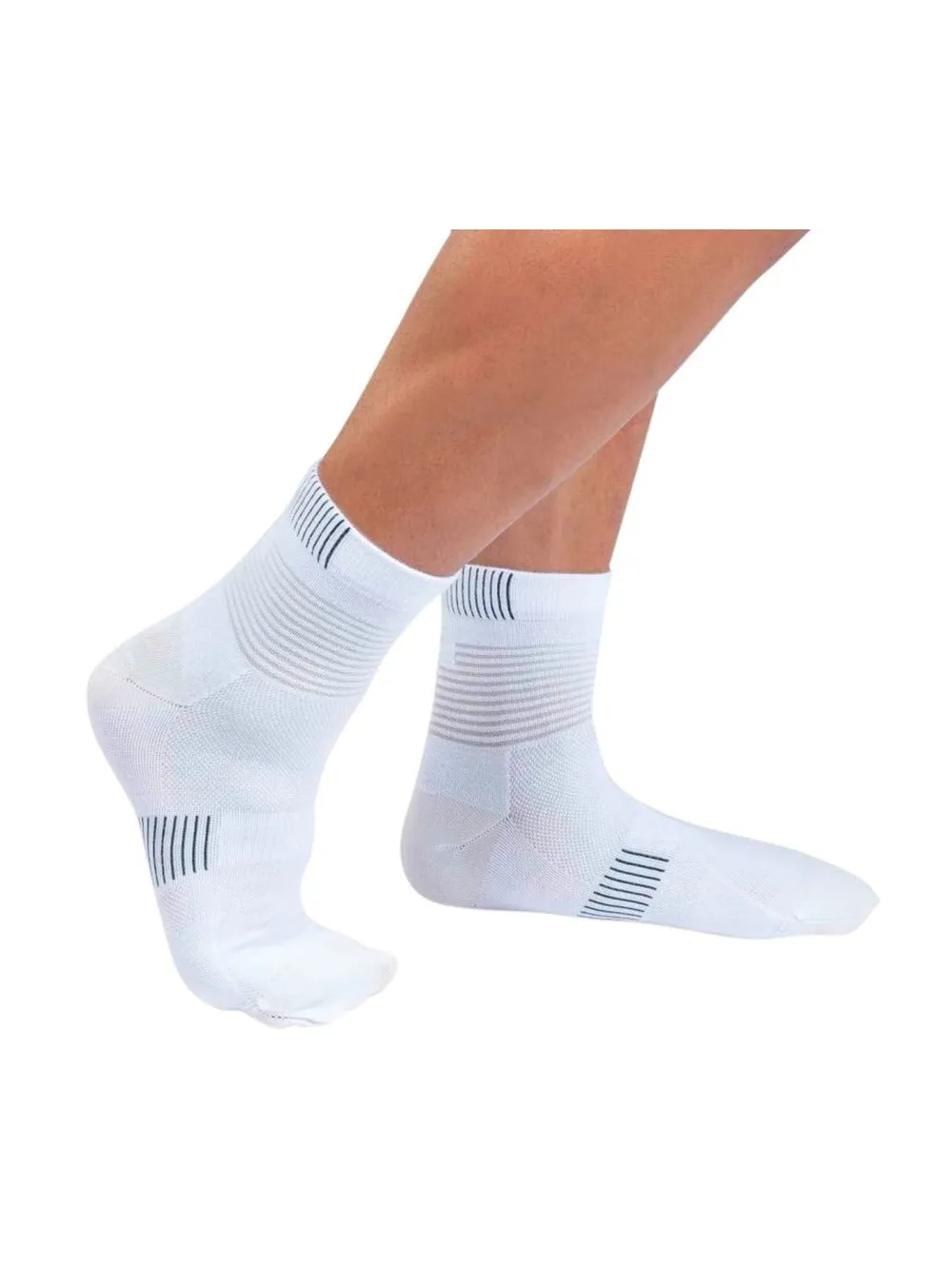 Skarpety do biegania ON RUNNING Ultralight Mid Sock biały