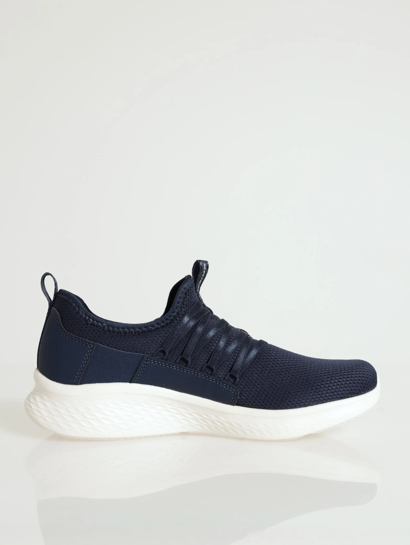Skech-Lite Pro Mock Lace Slip-On Sneaker - Navy