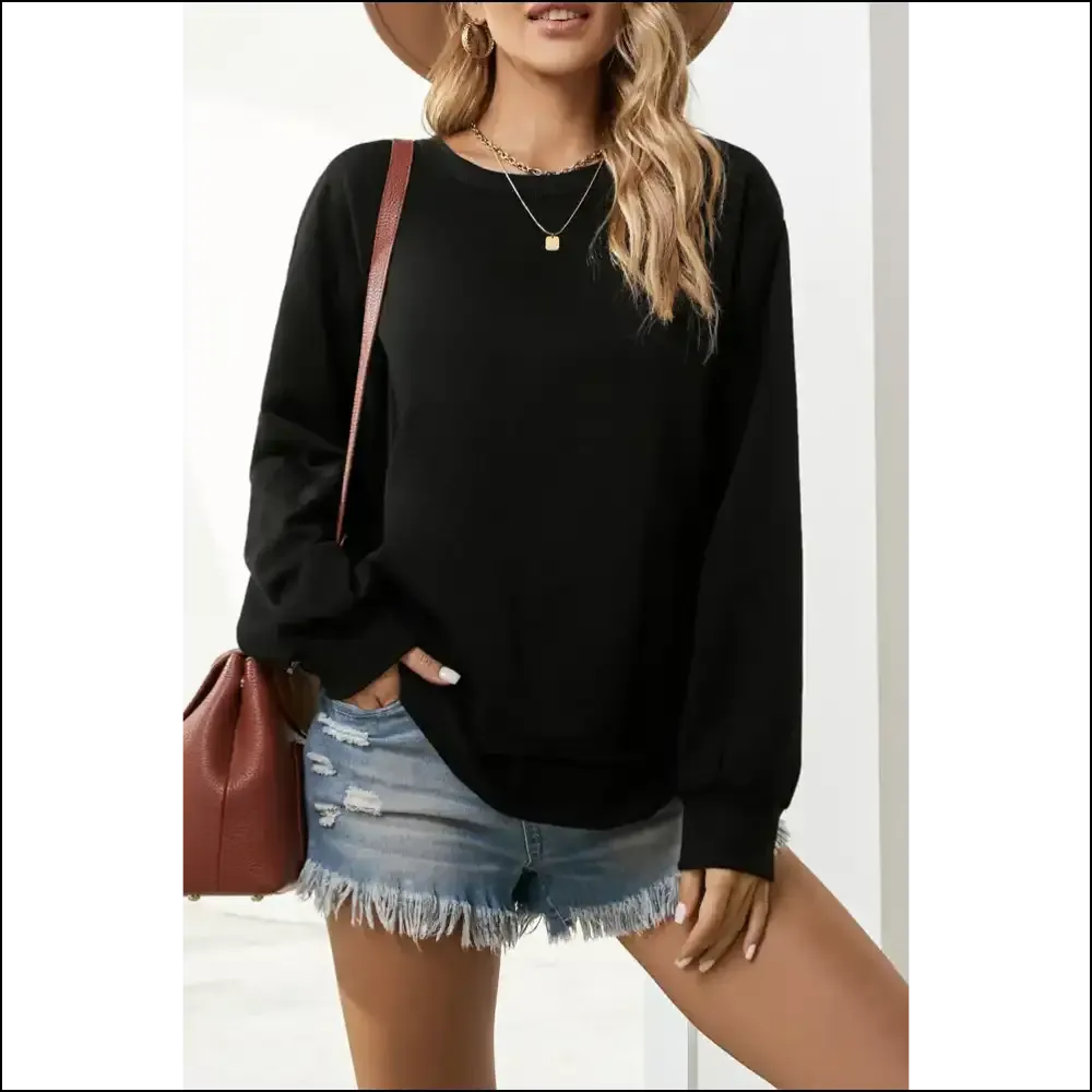 Slay All Day in our Chic Slit Drop Shoulder Sweatshirt! 🔥 Needful Things