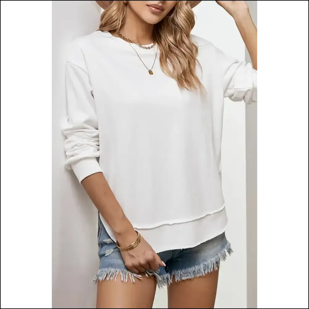 Slay All Day in our Chic Slit Drop Shoulder Sweatshirt! 🔥 Needful Things