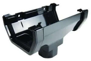 Square Gutter Running Outlet 112mm - Anthracite
