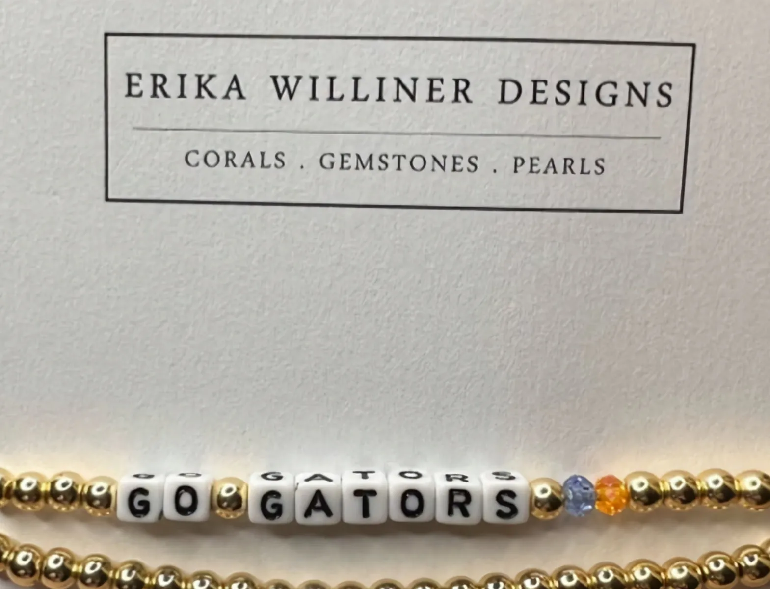 Stack of 2 Fan Gold Galvanized Beads Bracelets 430-07 | Erika Williner Designs