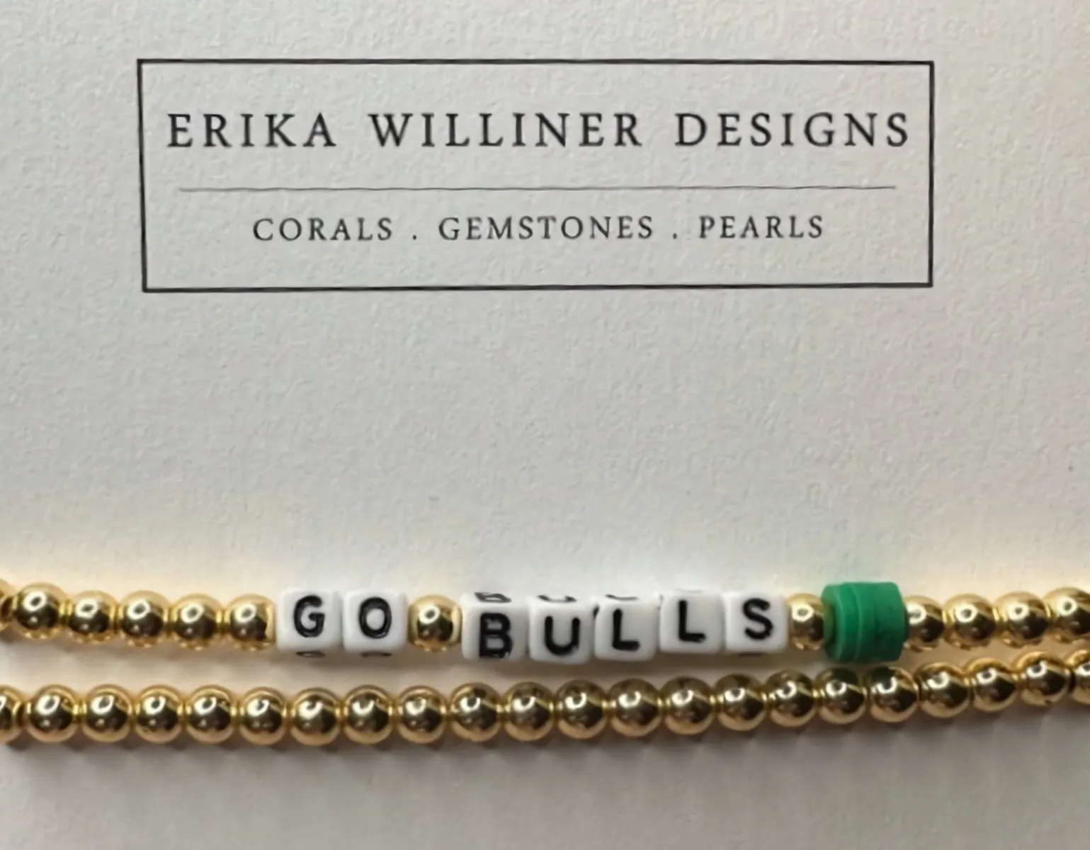 Stack of 2 Fan Gold Galvanized Beads Bracelets 430-07 | Erika Williner Designs