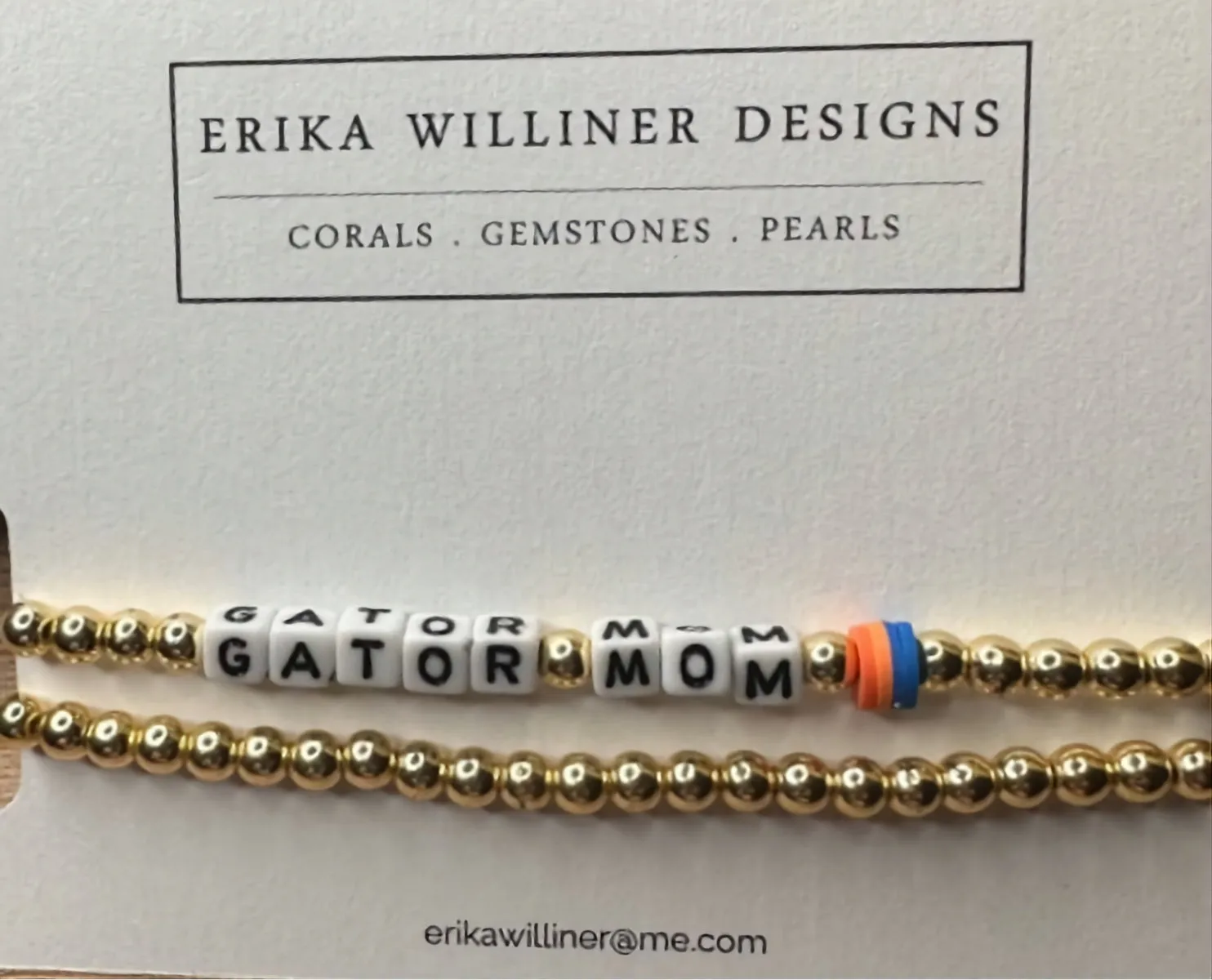 Stack of 2 Fan Gold Galvanized Beads Bracelets 430-07 | Erika Williner Designs