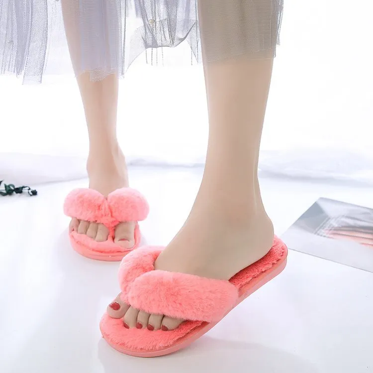 Step Into Luxury with Plush Flip-Flop Slippers!