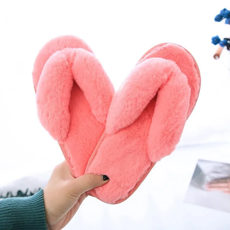 Step Into Luxury with Plush Flip-Flop Slippers!