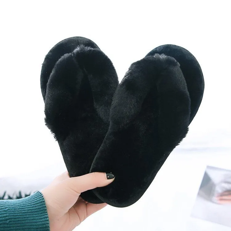 Step Into Luxury with Plush Flip-Flop Slippers!