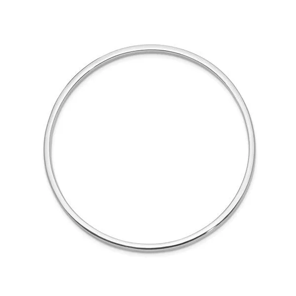 Sterling Silver High Polished Slip-on Baby Bangle Bracelet