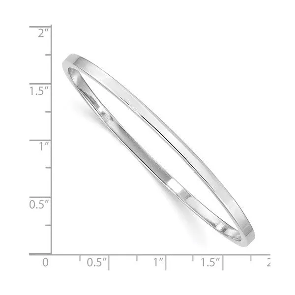 Sterling Silver High Polished Slip-on Baby Bangle Bracelet