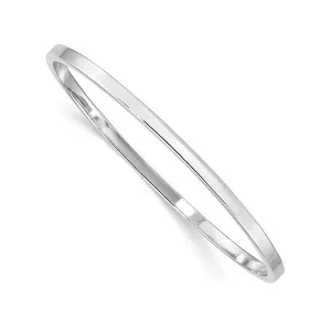 Sterling Silver High Polished Slip-on Baby Bangle Bracelet