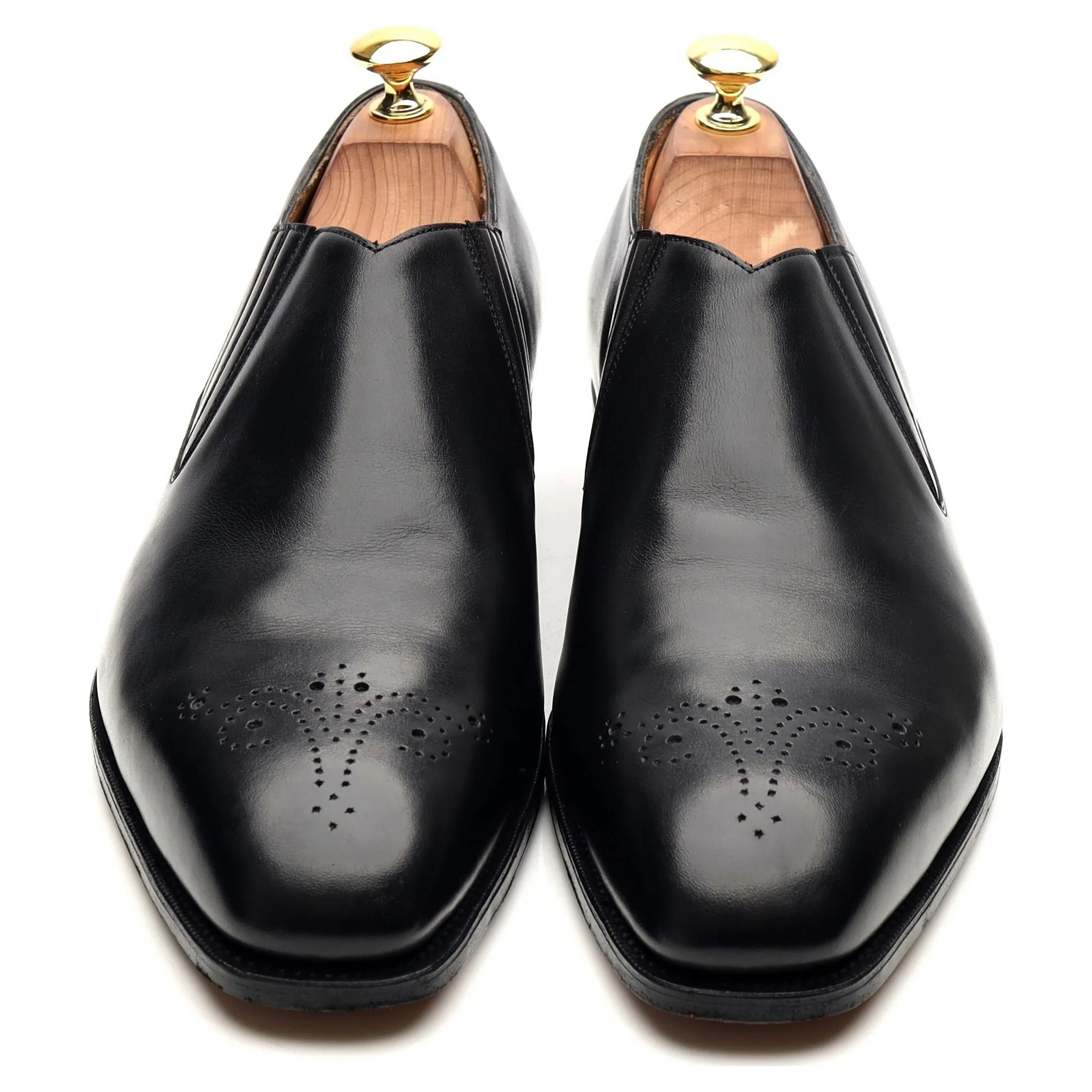 'Sulgrave' Black Leather Slip On Loafer UK 9 E