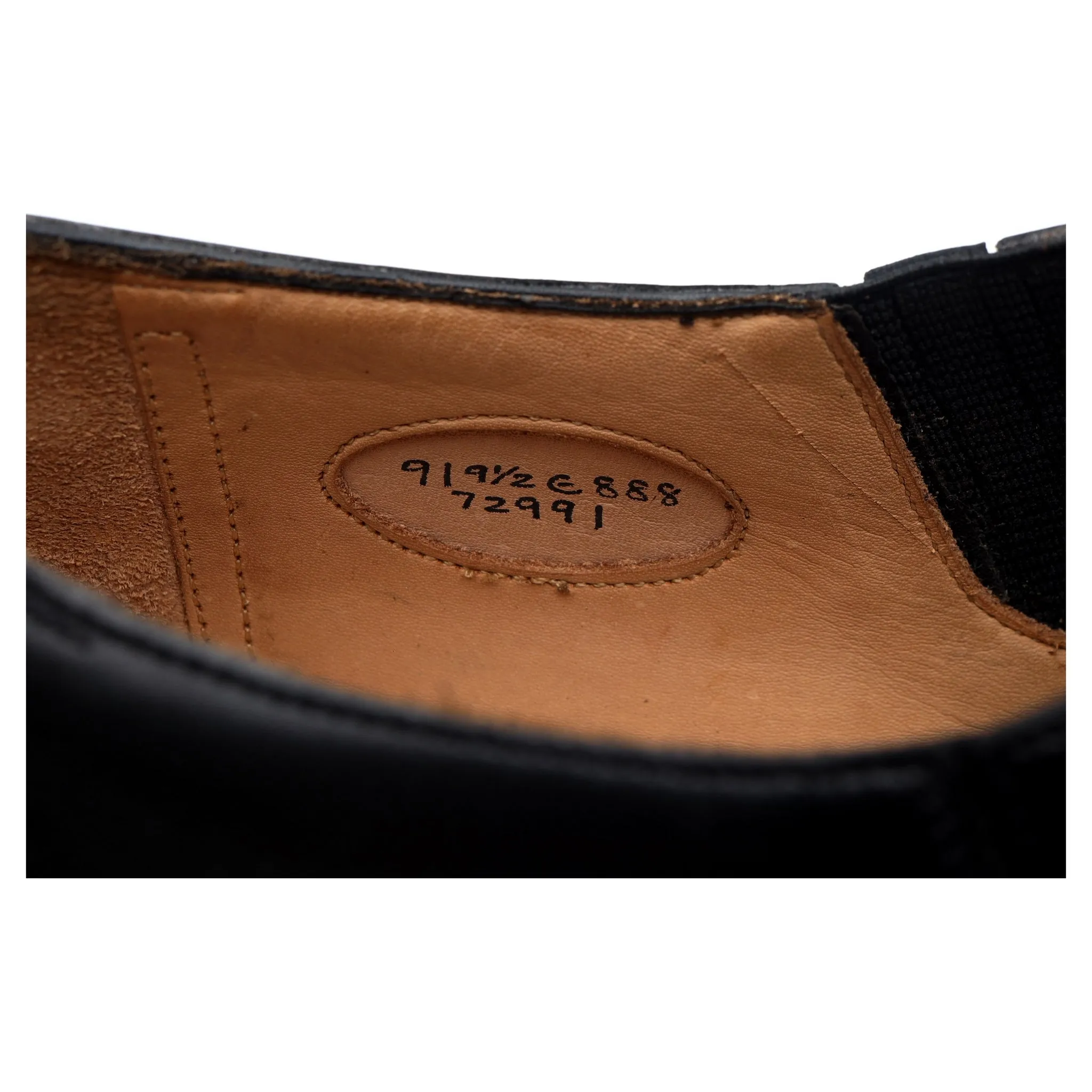 'Sulgrave' Black Leather Slip On Loafer UK 9 E