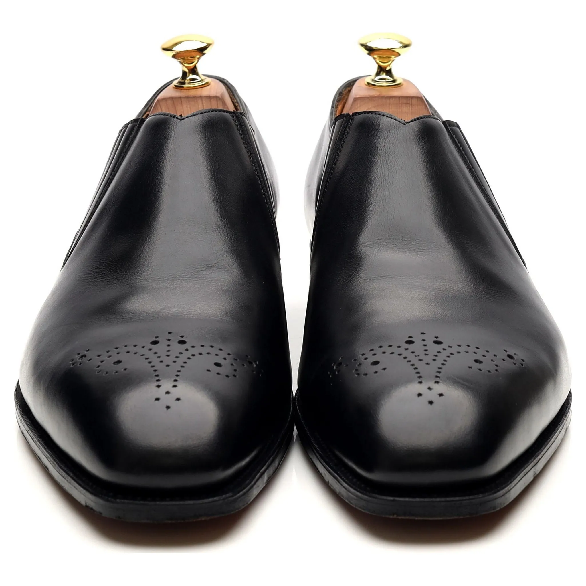 'Sulgrave' Black Leather Slip On Loafer UK 9 E