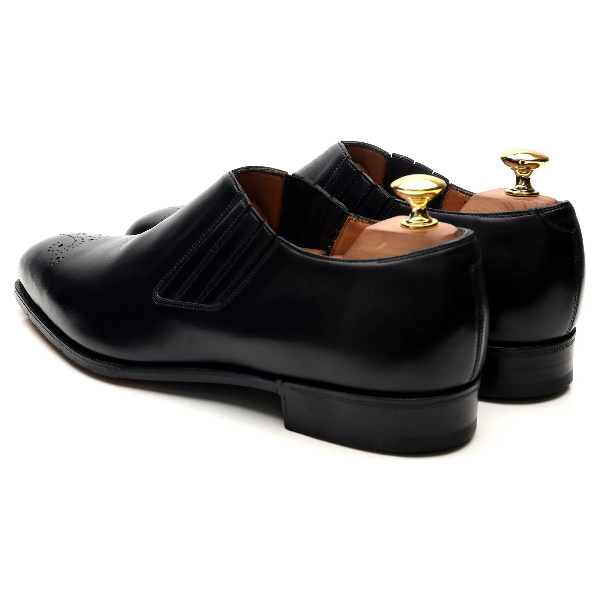 'Sulgrave' Black Leather Slip On Loafer UK 9 E