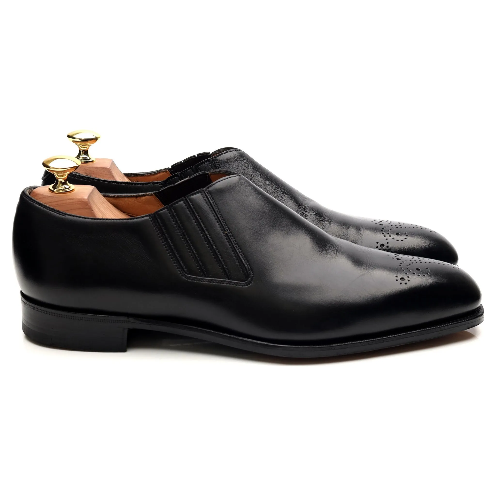 'Sulgrave' Black Leather Slip On Loafer UK 9 E