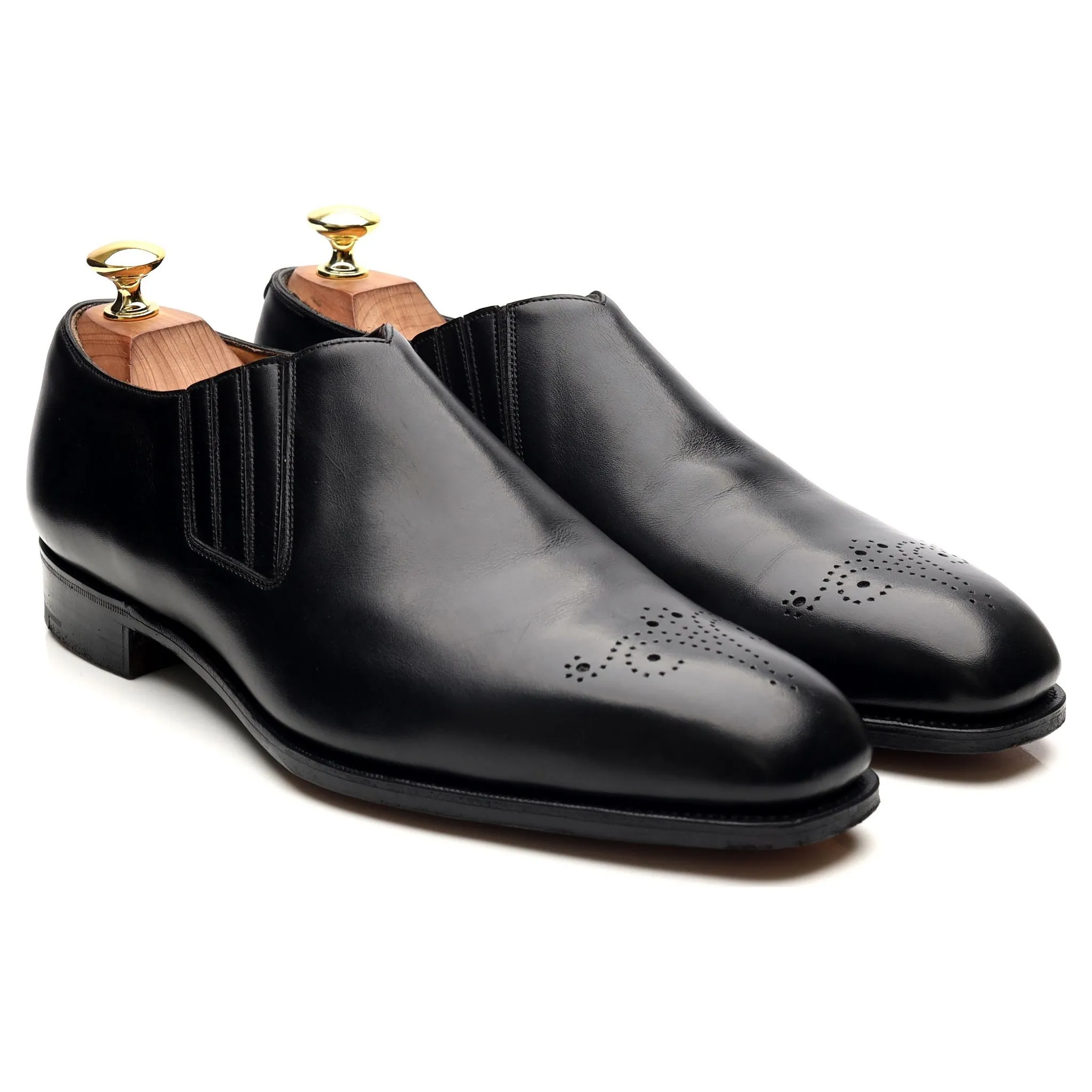 'Sulgrave' Black Leather Slip On Loafer UK 9 E