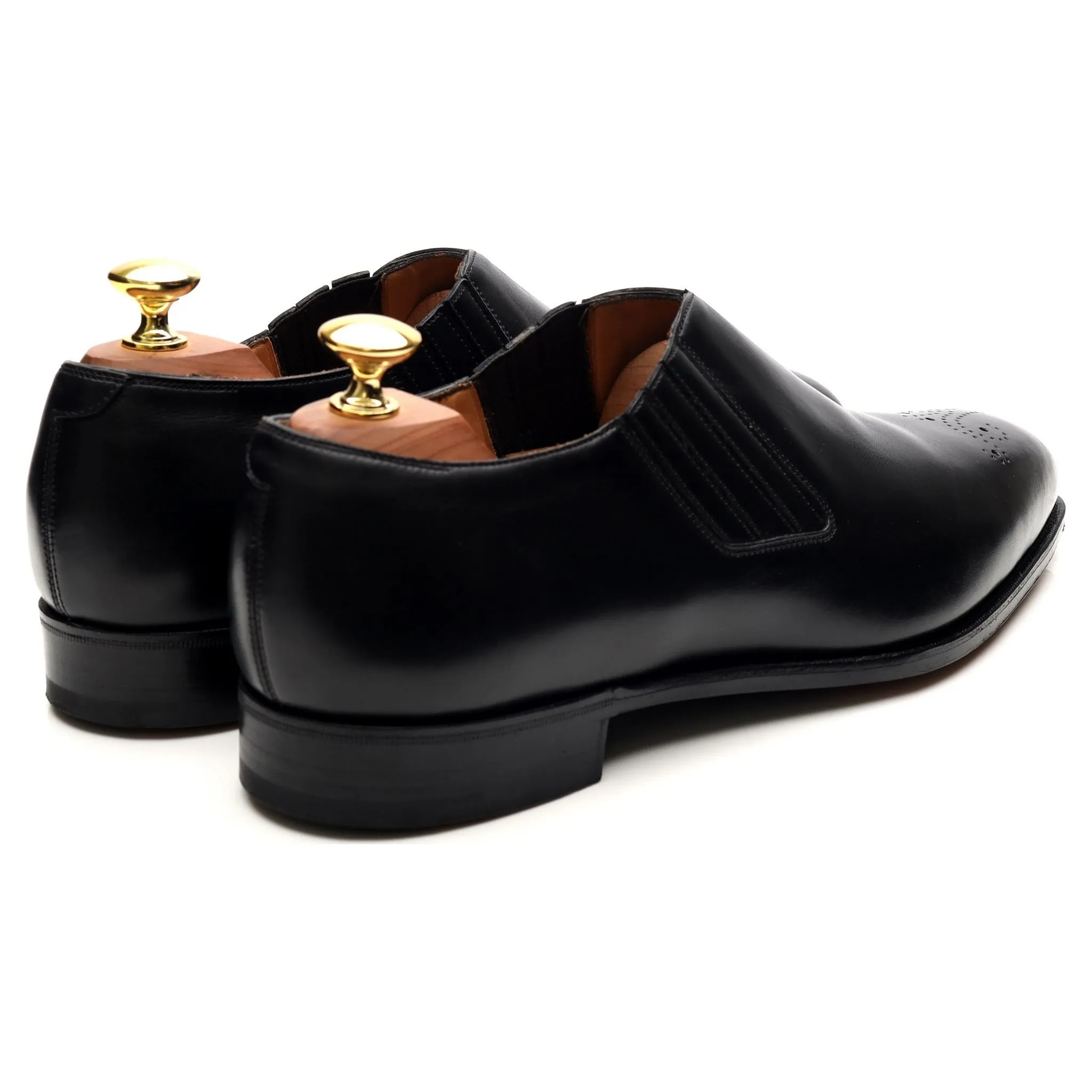'Sulgrave' Black Leather Slip On Loafer UK 9 E