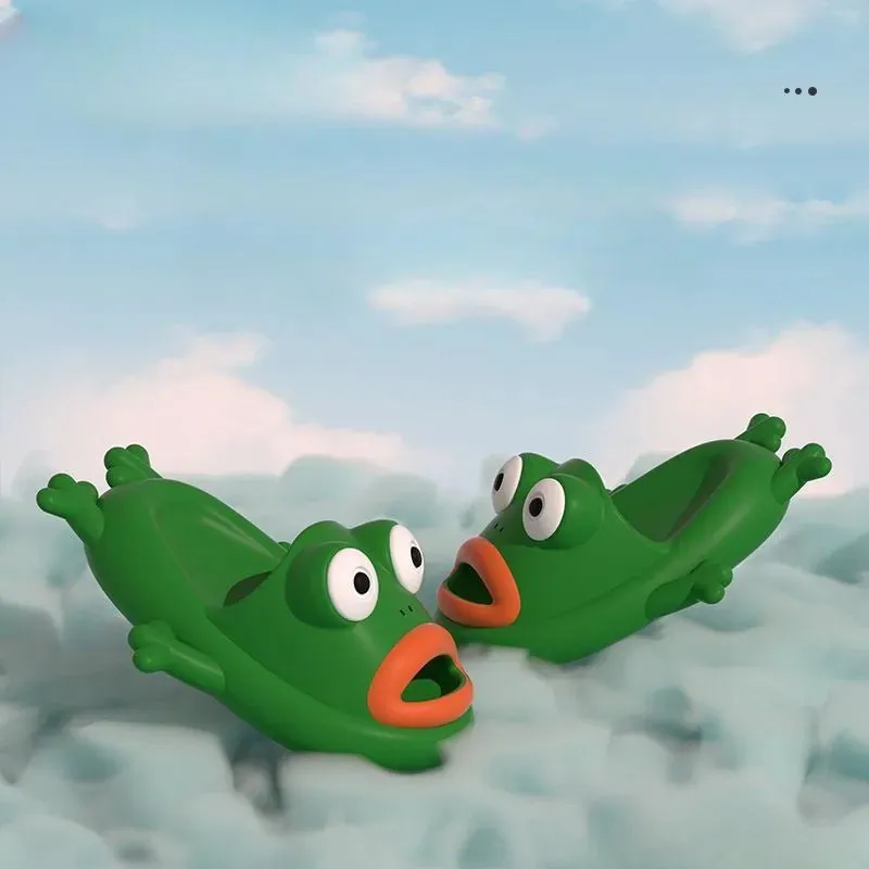 Summer Cartoon Frog Slippers