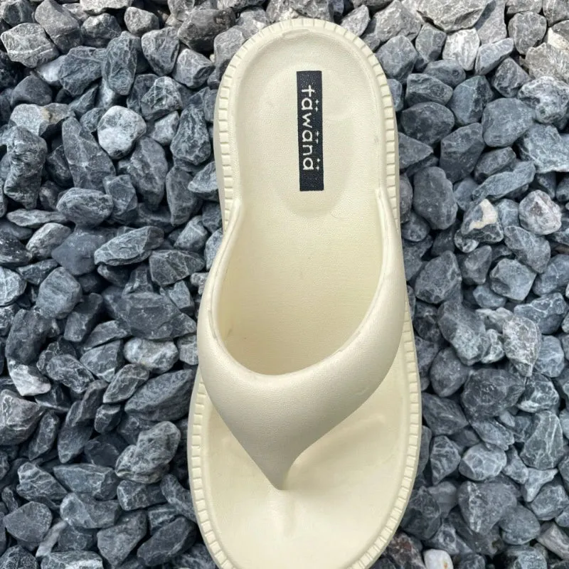 Summer Women's Herringbone Slippers New EVA Thick Sole Elevated Clamping Slippers Soft Sole Waterproof and Anti Slip Slippers