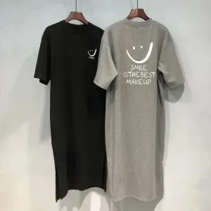 SummerVibe - Women's Casual Midi T-Shirt Dress