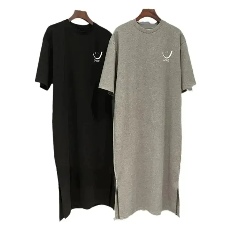 SummerVibe - Women's Casual Midi T-Shirt Dress