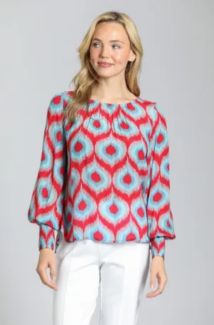 T18P/B-757D/NC - Pullover w/ Smocked Cuff
