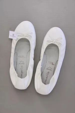 Tamaris Ballerinas Gr. 37 weiß aus Leder