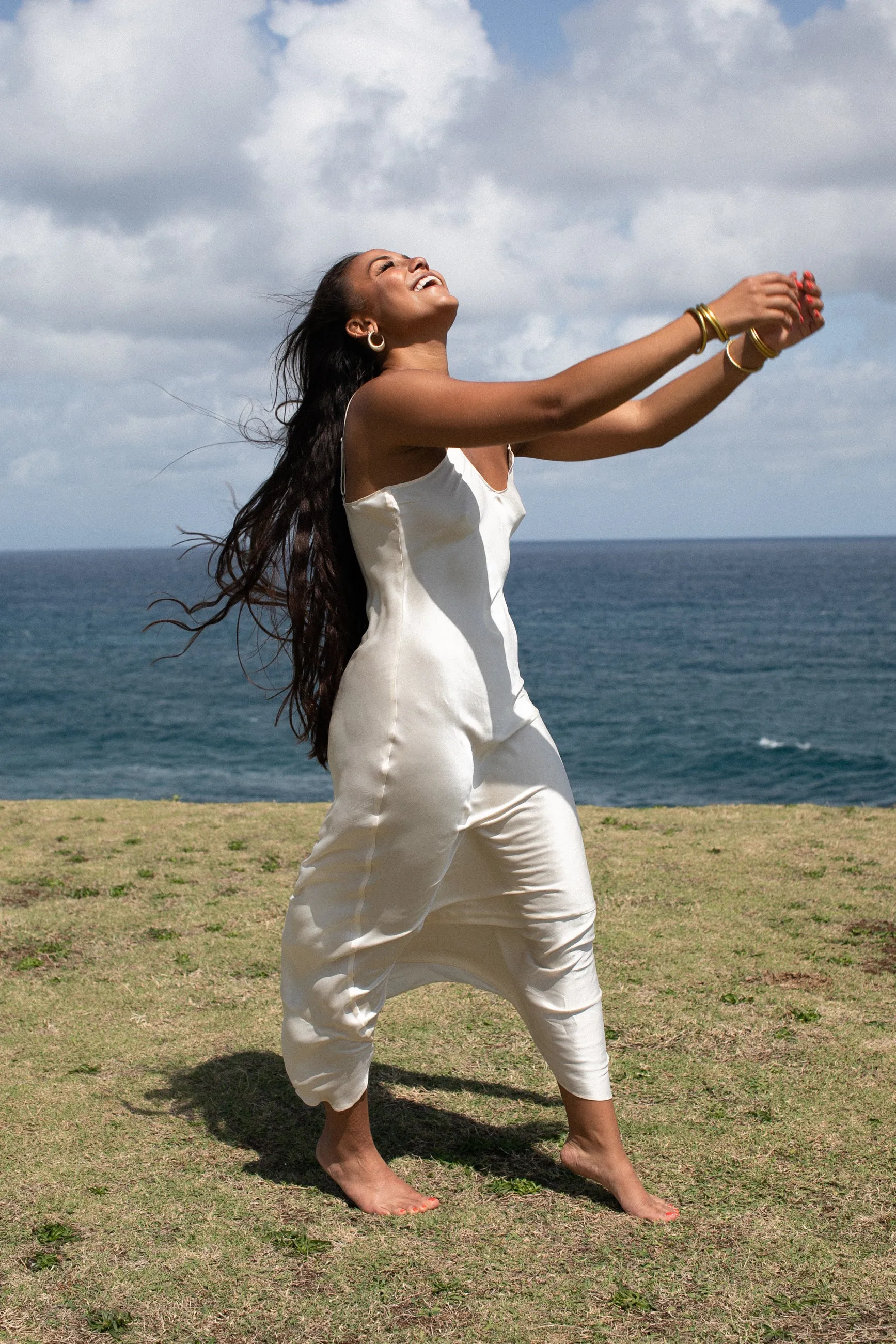 The Prairie Wildrye Slip dress in Baby's-Breath
