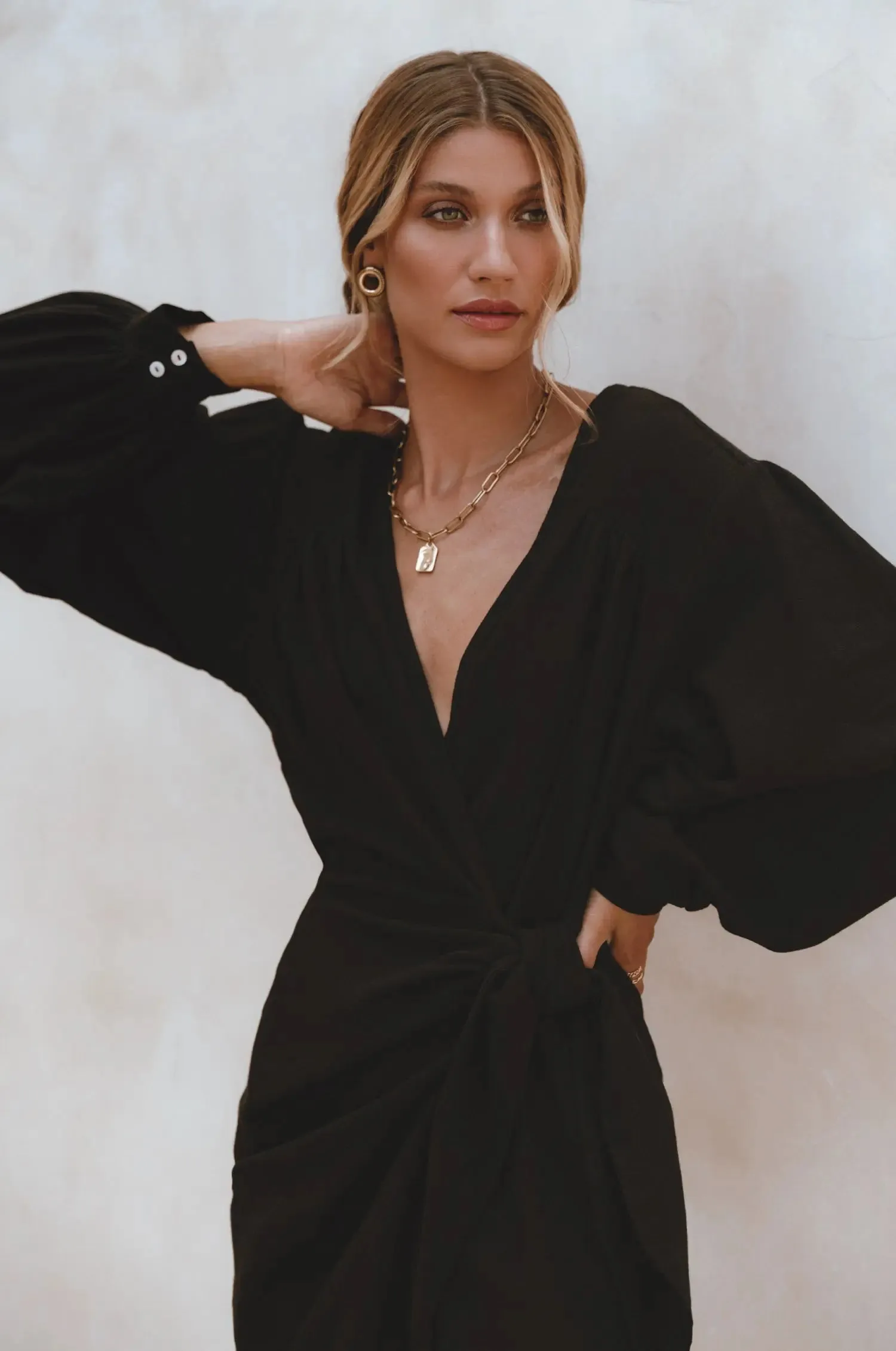Ti Amo Linen Wrap Dress by Bali ELF