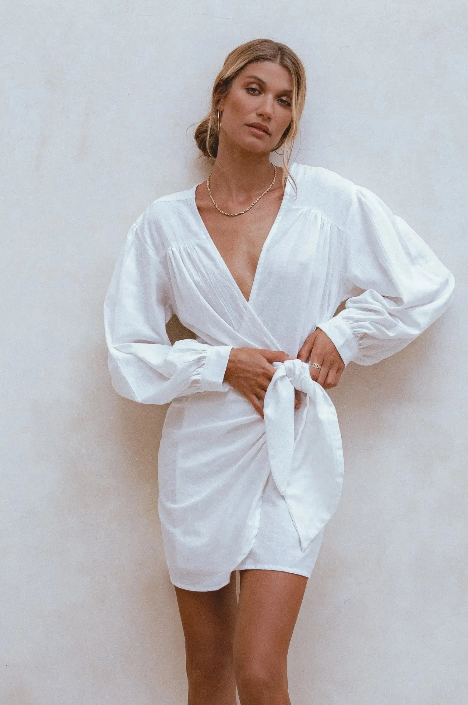 Ti Amo Linen Wrap Dress by Bali ELF