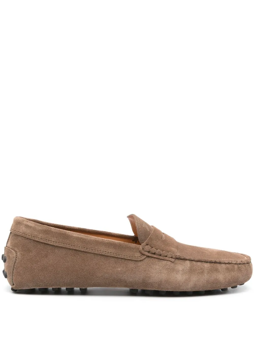 TOD'S Men's Slip-On Rubber Suede Leather Loafers