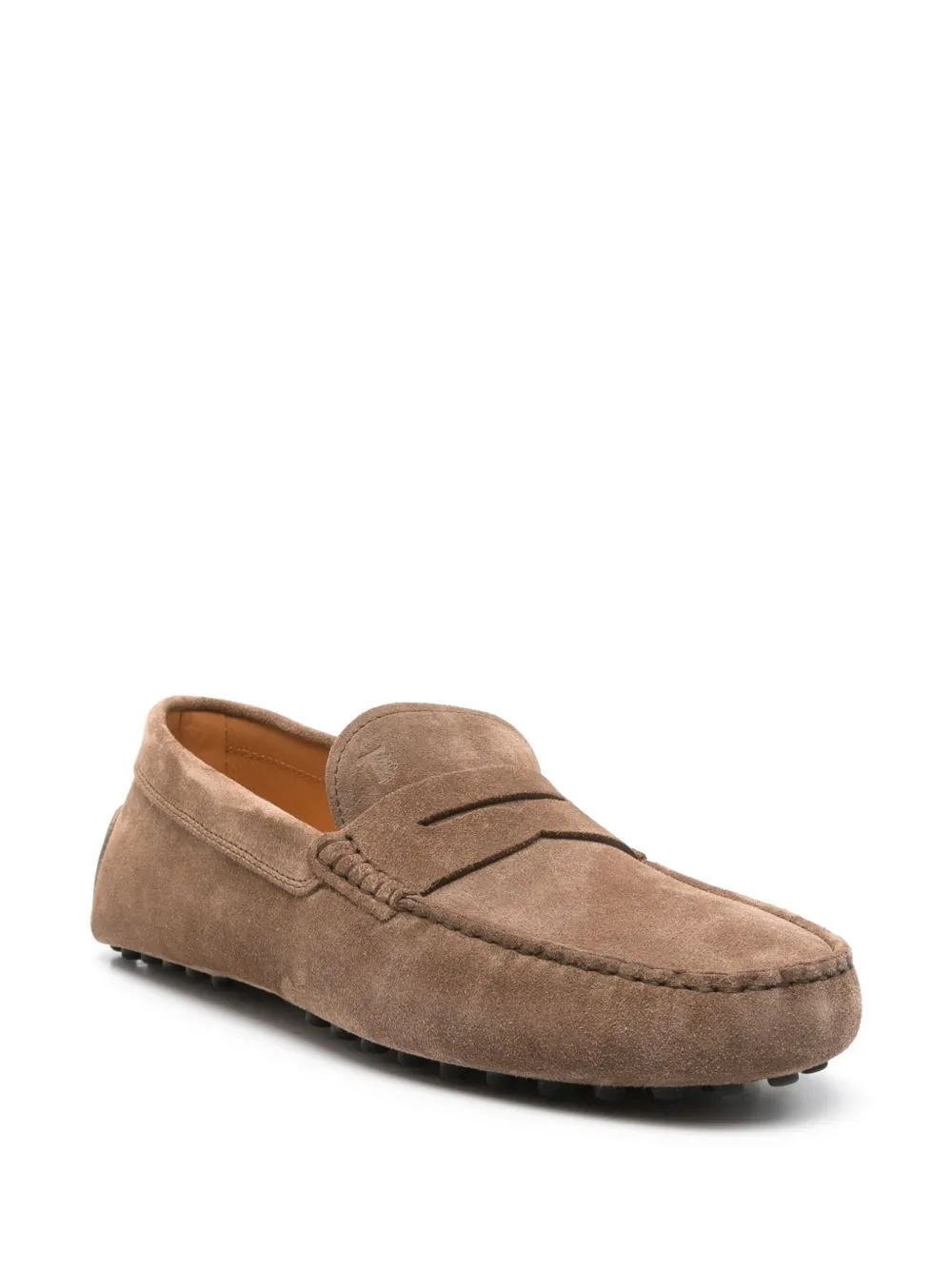 TOD'S Men's Slip-On Rubber Suede Leather Loafers