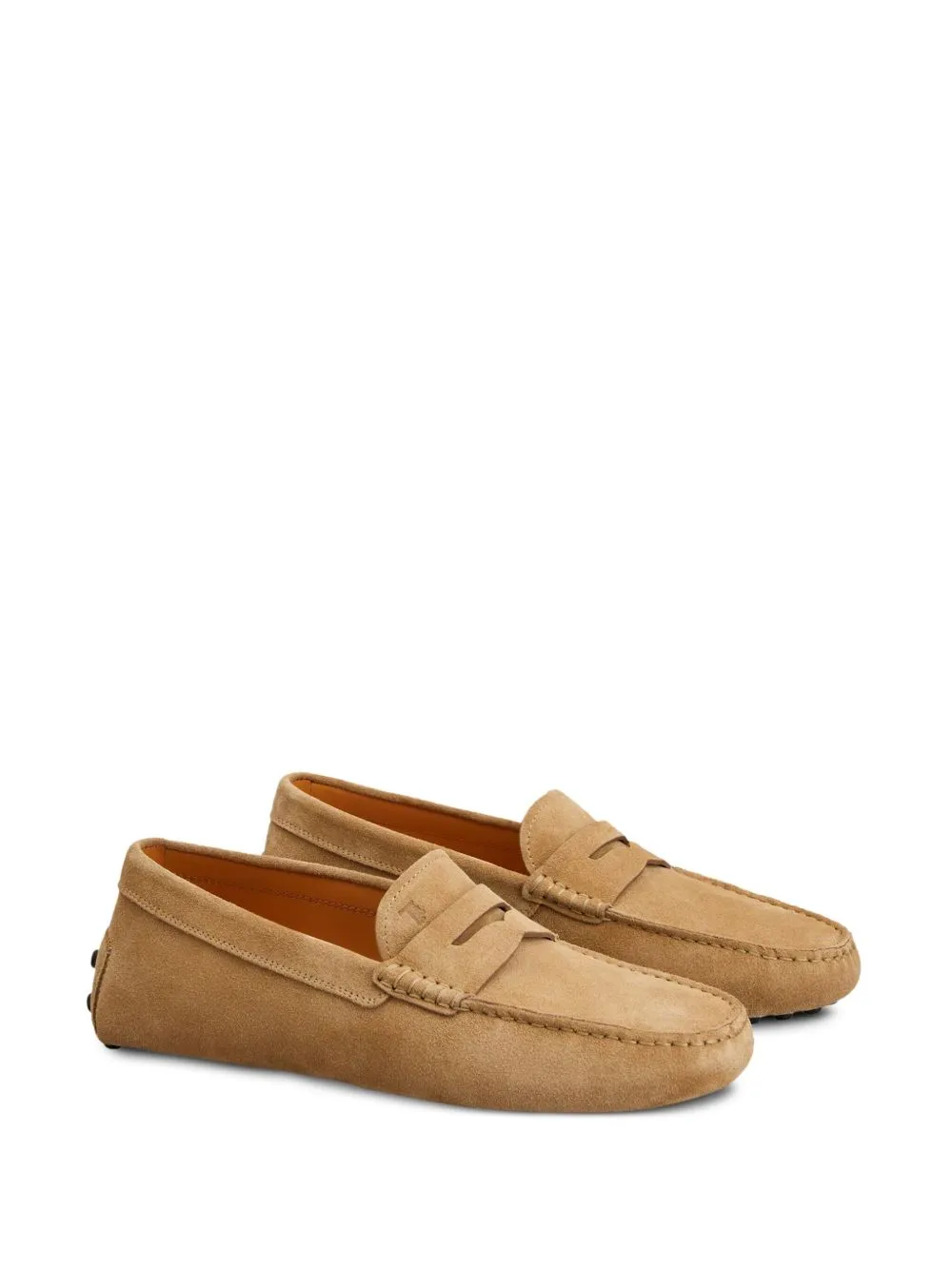 TOD'S Men's Slip-On Rubber Suede Leather Loafers