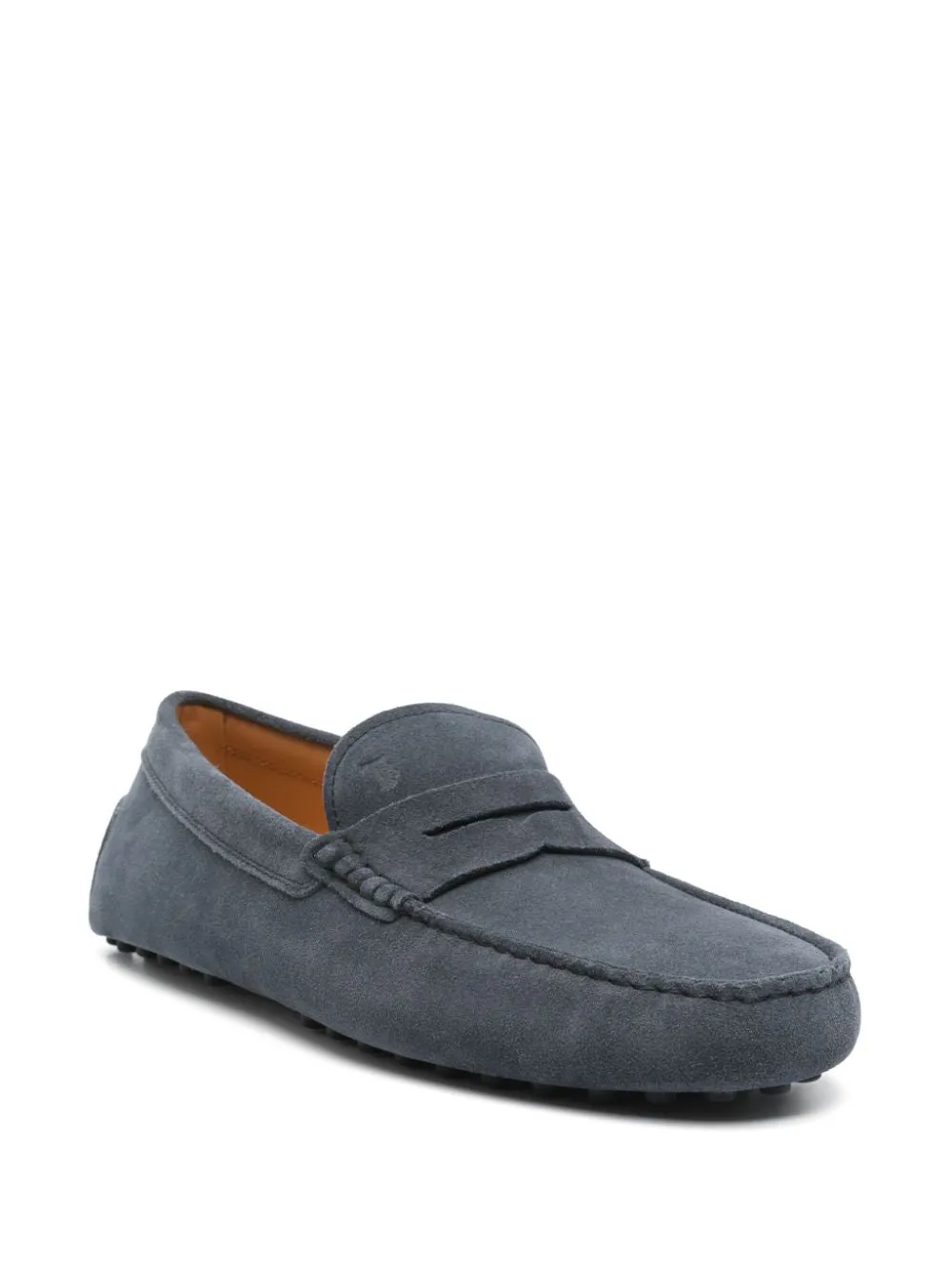 TOD'S Men's Slip-On Rubber Suede Leather Loafers