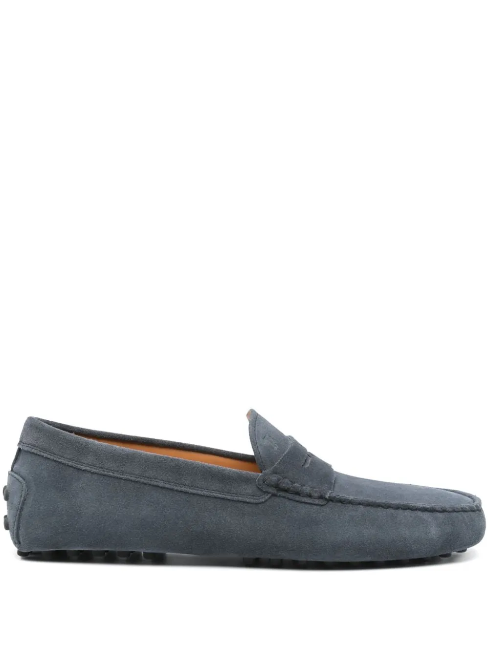 TOD'S Men's Slip-On Rubber Suede Leather Loafers
