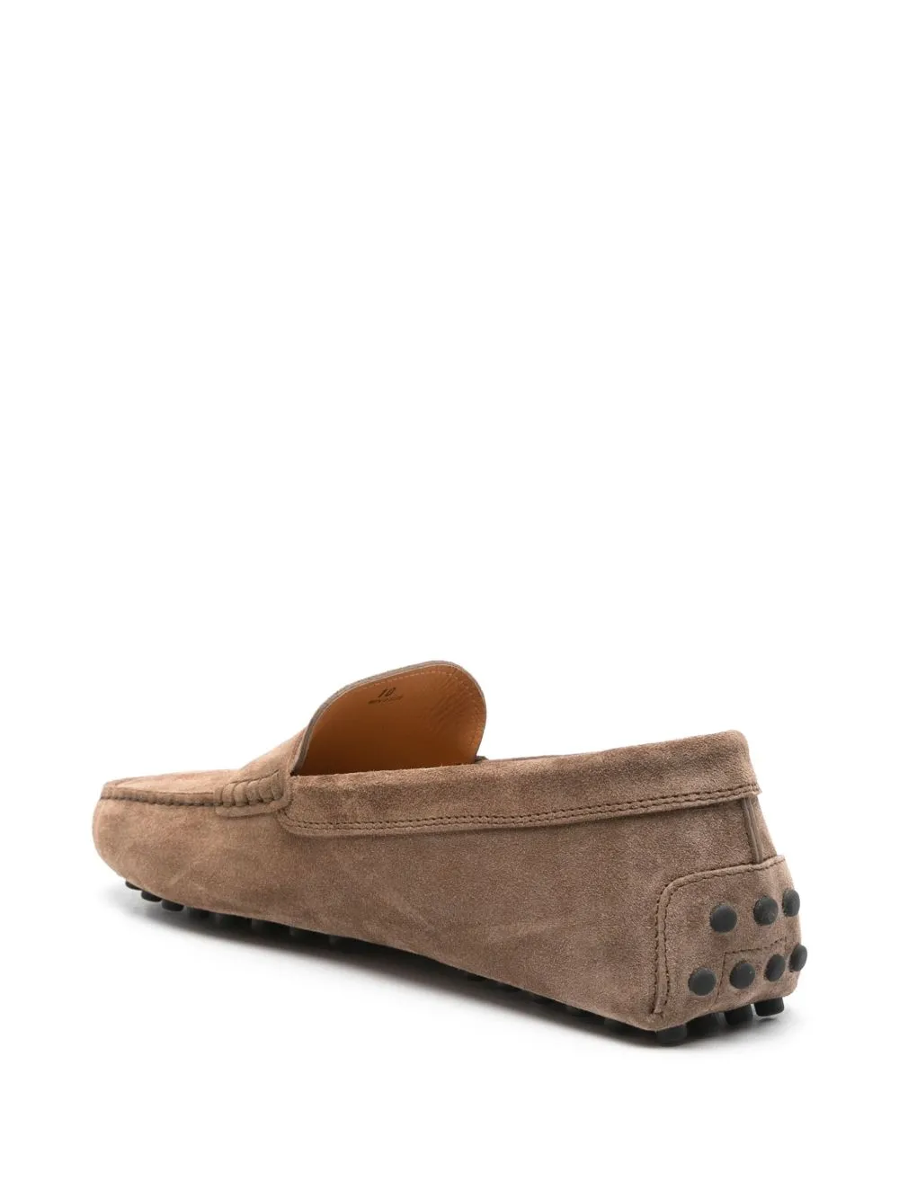 TOD'S Men's Slip-On Rubber Suede Leather Loafers